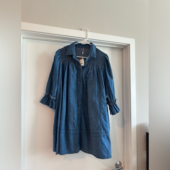 Free People Vanessa Denim Tunic NWT - Picture 3 of 6